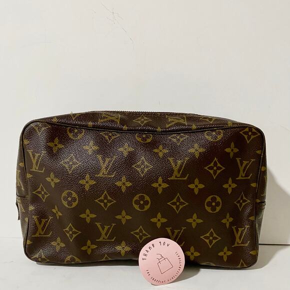 Louis Vuitton Trousse Toiletry 28 Travel Pouch Cosmetic Bag Clutch Vintage - Picture 2 of 10